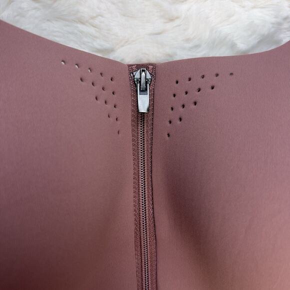 Victoria’s Secret Rosewood Featherweight Max Sports Bra Zip Strappy Back 34DDD - Picture 3 of 6